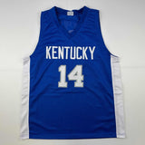 Autographed/Signed Tyler Herro Kentucky Blue College Basketball Jersey JSA COA