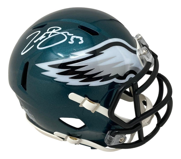 Zack Baun Signed Philadelphia Eagles Mini Speed Helmet BAS