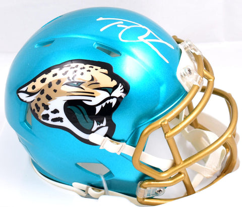 TREVOR LAWRENCE SIGNED JACKSONVILLE JAGUARS FLASH SPEED MINI HELMET FANATICS