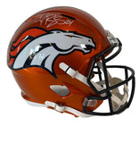Champ Bailey Autographed Denver Broncos Flash Replica Helmet BAS COA