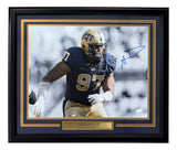 Aaron Donald Signed Framed 16x20 Pitt Panthers Photo JSA Hologram