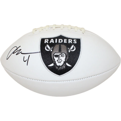 Aidan O'Connell Signed Las Vegas Raiders Logo Football Beckett 43097