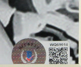 Matt Suhey Penn State Signed/Inscribed 11x14 B/W Photo Framed Beckett 165722