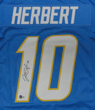 Chargers JUSTIN HERBERT Signed Custom Replica Blue Los Angeles Jersey AUTO - BAS