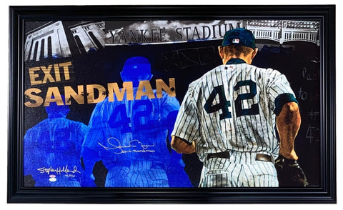 Mariano Rivera Signed 24x40 New York Yankees LE/42 Canvas Exit Sandman JSA