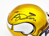 SAM DARNOLD AUTOGRAPHED VIKINGS FLASH YELLOW SPEED MINI HELMET BECKETT 230254