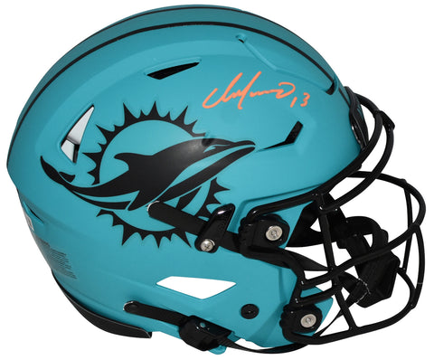 DAN MARINO AUTOGRAPHED MIAMI DOLPHINS RAVE AUTHENTIC SPEEDFLEX HELMET BECKETT