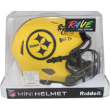 Troy Polamalu Autographed Pittsburgh Steelers Rave Mini Helmet HOF Beckett 53657