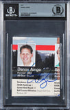 Celtics Danny Ainge Authentic Signed 3x3.75 Cut Signature BAS Slabbed