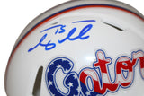 Tim Tebow Autographed Florida Gators Stars & Stripes Mini Helmet BAS 39687