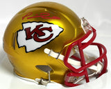 Patrick Mahomes II Autographed Kansas City Flash Speed Mini Helmet - Beckett