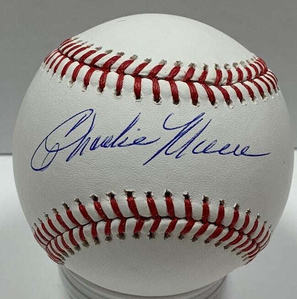 Milw Brewers CHARLIE MOORE Signed Official MLB Baseball AUTO - JSA
