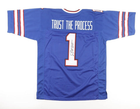 Sean McDermott Signed Buffalo Bills "Trust the Process" Jersey (JSA COA)