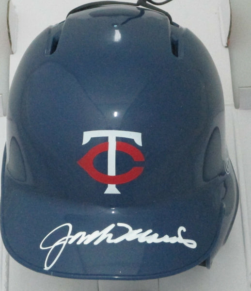 Minn Twins JACK MORRIS Signed Rawlings Mini Helmet AUTO - HOF - WS Champ - JSA