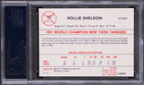 Yankees Rollie Sheldon Signed 1986 Renata Galasso '61 NYY #23 Card PSA/DNA Slab