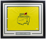 Tommy Aaron Signed Framed 2018 Masters Golf Flag JSA