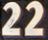 Derrick Henry Baltimore Signed Black Pro-Cut Football Jersey PSA/DNA