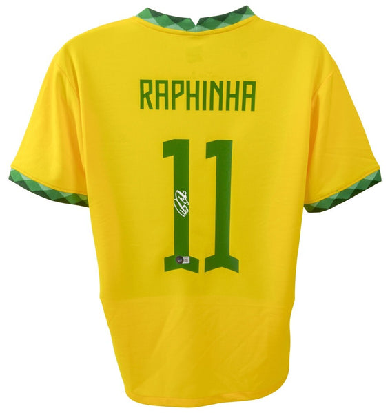 Raphinha Signed Brazil National Team Nike Authentic Jersey /Beckett Barcelona FC
