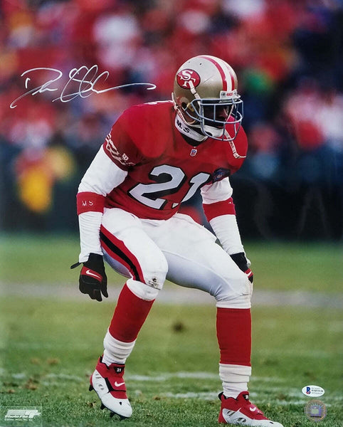 Deion Sanders Autographed San Francisco 49ers 16x20 Photo Beckett Witnessed