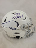 JJ McCARTHY "SKOL" SIGNED MINNESOTA VIKINGS ALTERNATE SPEEDFLEX HELMET BECKETT