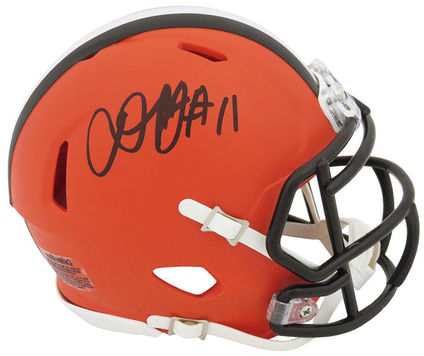Donovan Peoples-Jones Signed Cleveland Browns Riddell Speed Mini Helmet (SS COA)
