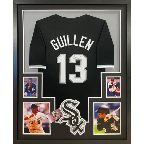 Ozzie Guillen Autographed Signed Framed Chicago White Sox Jersey JSA