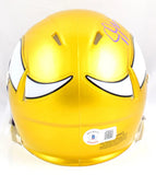 Justin Jefferson Autographed Vikings Flash Speed Mini Helmet-Beckett W Hologram