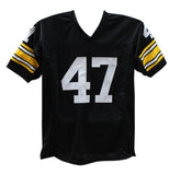 Mel Blount Autographed Pro Style Black XL Jersey 4x Champs & HOF Beckett 39297