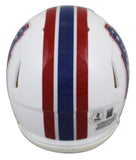 Oilers Robert Brazile "HOF 2018" Signed 1981-98 TB Speed Mini Helmet W/ Case BAS