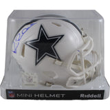 Michael Irvin Autographed Dallas Cowboys Alt Mini Helmet Beckett Witness 51767