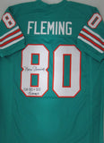 Dolphins MARV FLEMING Signed Custom Replica Jersey AUTO w/ "SB VII VIII Champs