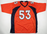Bill Romanowski Signed Denver Broncos Jersey (Beckett) 4xSuper Bowl Champion LB