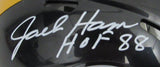Jack Ham HOF Signed/Inscr Black Speed Mini Helmet Steelers Becket Witness 192376