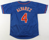 Francisco Alvarez Signed New York Mets Jersey (Beckett) Mets Current #1 Catcher