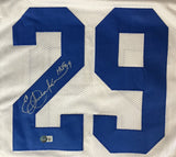 Eric Dickerson Signed Custom White Pro-Style Football Jersey HOF 99 BAS