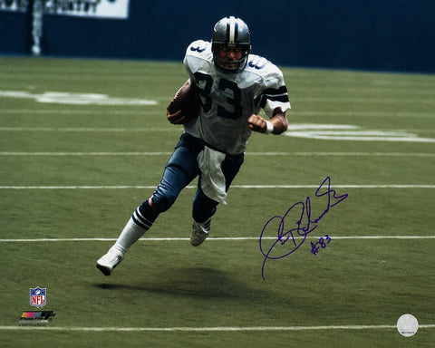Golden Richards Signed Cowboys White Jersey Action 16x20 Photo - (SCHWARTZ COA)