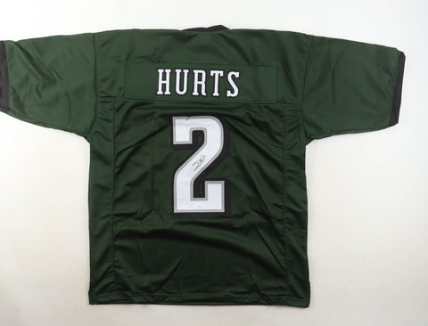 Jalen Hurts Signed Eagles Green Jersey (JSA) Philadelphia Q B. / Oklahoma