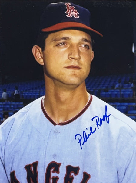 PHIL ROOF Signed 8x10 Photo #7 - Los Angeles Angels Catcher - AUTO