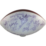 Montana Elway +32 Signed NFL Wilson Logo Football Faded Sigs Beckett 55427
