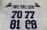 Purple People Eaters, Eller, Marshall, Larsen & Page Signed Vikings Jersey (BAS)