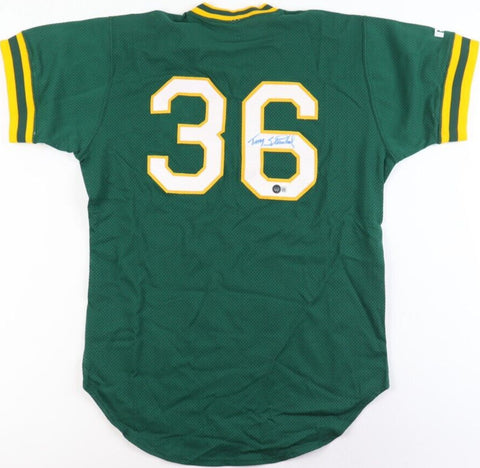 Terry Steinbach Signed Oakland Athletics Jersey (Beckett) A's 3xAll Star Catcher