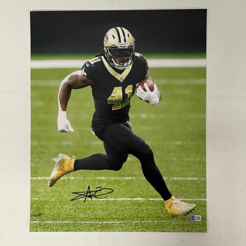 Autographed/Signed Alvin Kamara New Orleans Saints 16x20 Photo BAS COA #2