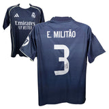 Eder Militao Signed Real Madrid FC Away Soccer Jersey #3 with Beckett Witness