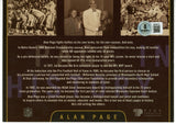 Alan Page Signed Minnesota Vikings Biography Card 1st Defensive MVP BAS 56071