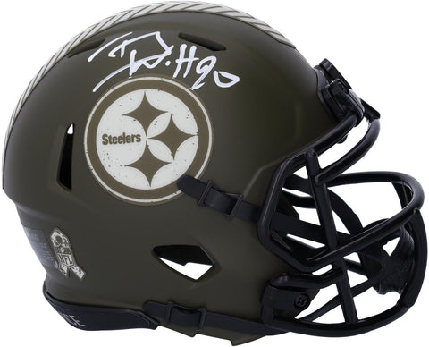 Autographed T.J. Watt Steelers Mini Helmet