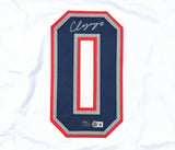 Christian Gonzalez Autographed White Pro Style Jersey - Beckett W Hologram