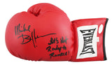 Michael Buffer "Let's Get Ready to Rumble!" Signed Red Everlast Boxing Glove JSA