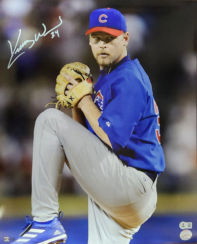 Cubs Rookie of the Year Pitcher KERRY WOOD Signed 16x20 AUTO Photo #2 AUTO - BAS