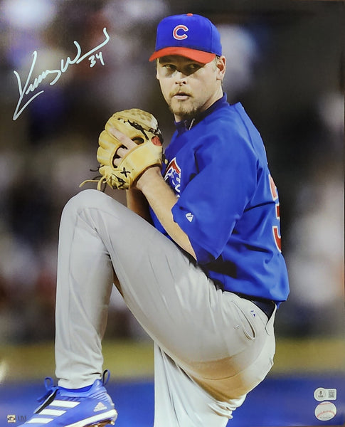Cubs Rookie of the Year Pitcher KERRY WOOD Signed 16x20 AUTO Photo #2 AUTO - BAS