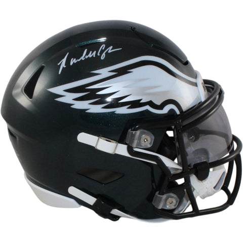Randall Cunningham Signed Philadelphia Eagles Mid-Size Midi Helmet Beckett 55630